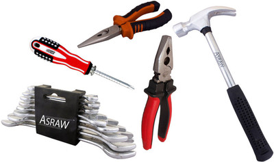 

Asraw Hand Tool Kit(13 Tools), Multicolor