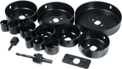HCS Wood Metal Cutter Hand Tool Kit(16 Tools), Black