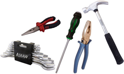 

Asraw Hand Tool Kit(13 Tools), Multicolor