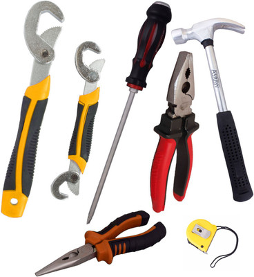 

Asraw Hand Tool Kit(7 Tools), Multicolor