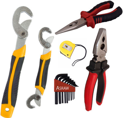 

Asraw Hand Tool Kit(6 Tools), Multicolor
