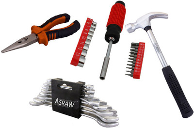 

Asraw Hand Tool Kit(12 Tools), Multicolor