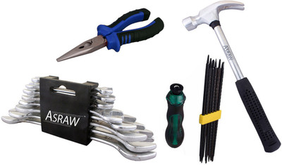 

Asraw Hand Tool Kit(12 Tools), Multicolor