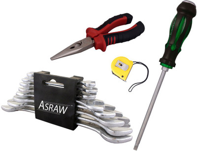 

Asraw Hand Tool Kit(12 Tools), Multicolor