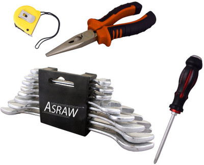 

Asraw Hand Tool Kit(12 Tools), Multicolor