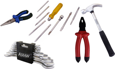 

Asraw Hand Tool Kit(13 Tools), Multicolor