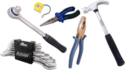 

Asraw Hand Tool Kit(14 Tools), Multicolor