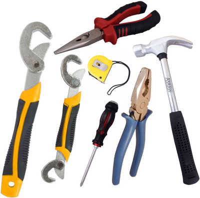 

Asraw Hand Tool Kit(7 Tools), Multicolor