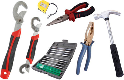 

Asraw Hand Tool Kit(7 Tools), Multicolor