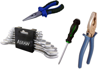 

Asraw Hand Tool Kit(12 Tools), Multicolor
