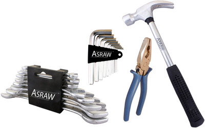 

Asraw Hand Tool Kit(12 Tools), Multicolor