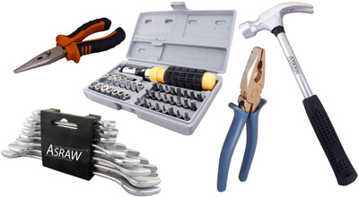 

Asraw Hand Tool Kit(13 Tools), Multicolor