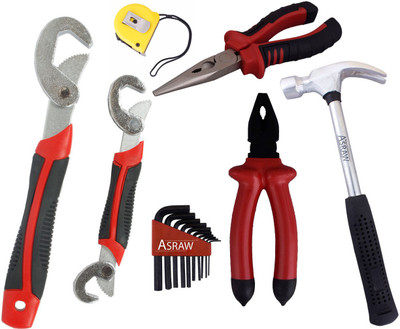 

Asraw Hand Tool Kit(7 Tools), Multicolor