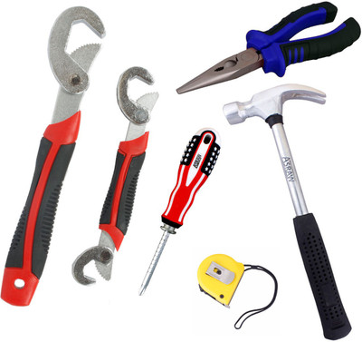 

Asraw Hand Tool Kit(6 Tools), Multicolor