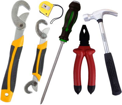 

Asraw Hand Tool Kit(6 Tools), Multicolor