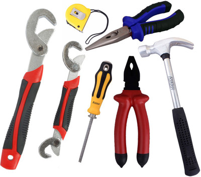 

Asraw Hand Tool Kit(7 Tools), Multicolor