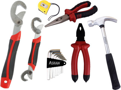 

Asraw Hand Tool Kit(7 Tools), Multicolor