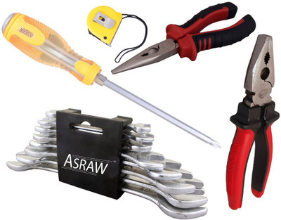 

Asraw Hand Tool Kit(13 Tools), Multicolor