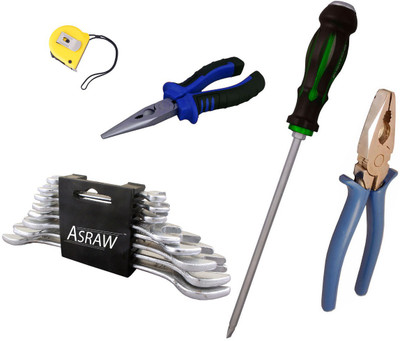 

Asraw Hand Tool Kit(13 Tools), Multicolor