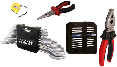 

Asraw Hand Tool Kit(13 Tools), Multicolor