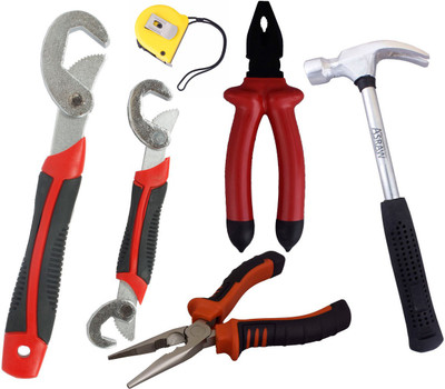 

Asraw Hand Tool Kit(6 Tools), Multicolor