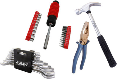 

Asraw Hand Tool Kit(12 Tools), Multicolor