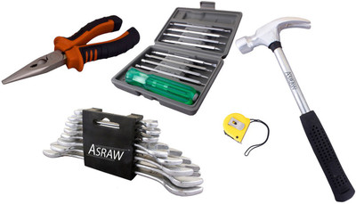 

Asraw Hand Tool Kit(13 Tools), Multicolor