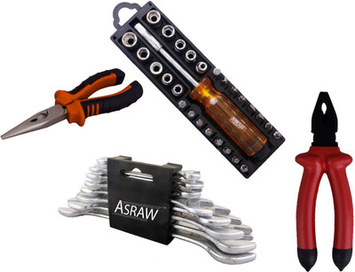 

Asraw Hand Tool Kit(12 Tools), Multicolor