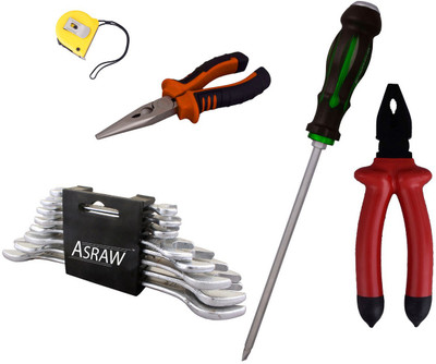 

Asraw Hand Tool Kit(13 Tools), Multicolor