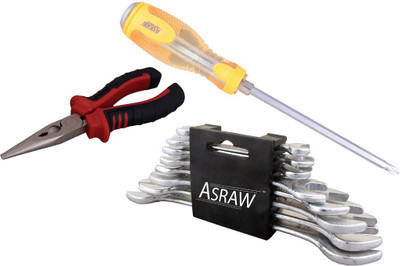 

Asraw Hand Tool Kit(11 Tools), Multicolor