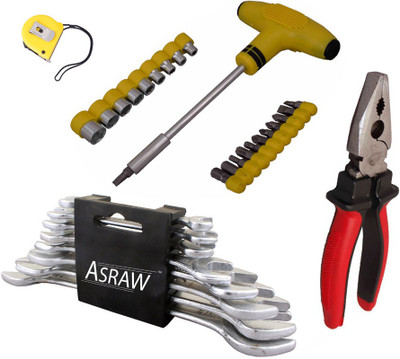 

Asraw Hand Tool Kit(12 Tools), Multicolor