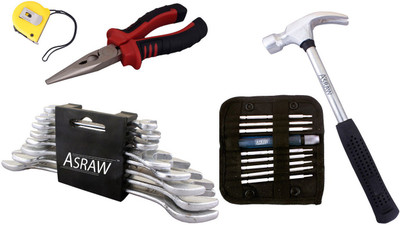 

Asraw Hand Tool Kit(13 Tools), Multicolor