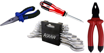 

Asraw Hand Tool Kit(12 Tools), Multicolor