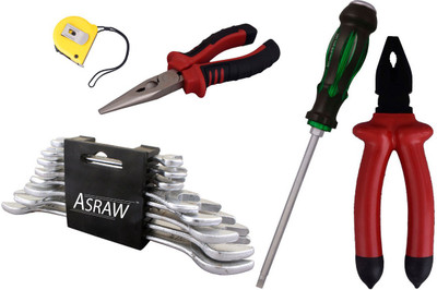 

Asraw Hand Tool Kit(13 Tools), Multicolor