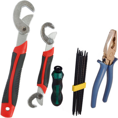 Asraw Snap N Grip, Plier & Screwdriver Set Hand Tool Kit(3 Tools), Multicolor