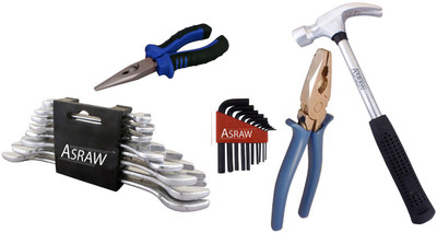 

Asraw Hand Tool Kit(13 Tools), Multicolor