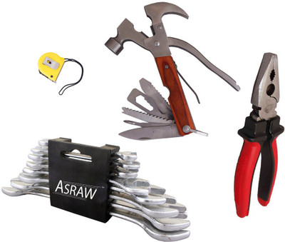 

Asraw Hand Tool Kit(12 Tools), Multicolor