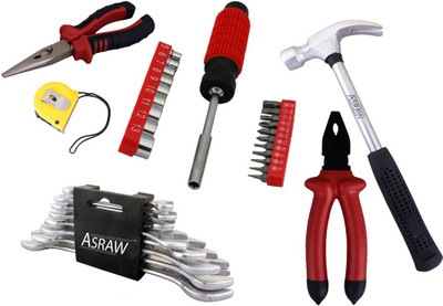 

Asraw Hand Tool Kit(14 Tools), Multicolor