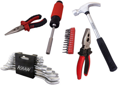 

Asraw Hand Tool Kit(13 Tools), Multicolor