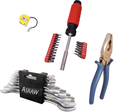 

Asraw Hand Tool Kit(12 Tools), Multicolor