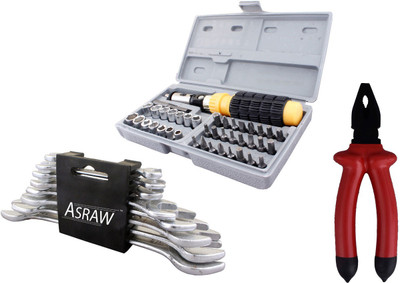 

Asraw Hand Tool Kit(11 Tools), Multicolor