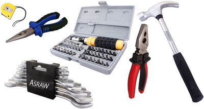 

Asraw Hand Tool Kit(14 Tools), Multicolor