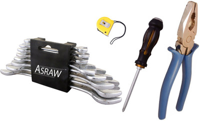 

Asraw Hand Tool Kit(12 Tools), Multicolor
