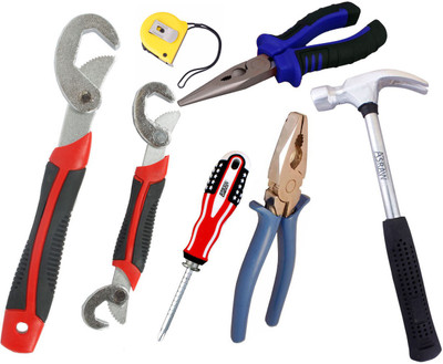 

Asraw Hand Tool Kit(7 Tools), Multicolor