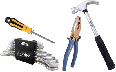 

Asraw Hand Tool Kit(12 Tools), Multicolor