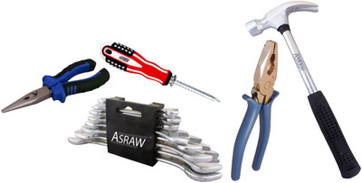 

Asraw Hand Tool Kit(13 Tools), Multicolor