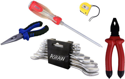 

Asraw Hand Tool Kit(13 Tools), Multicolor