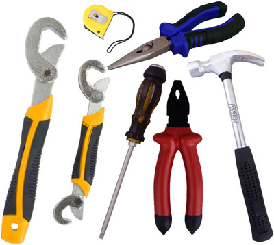 

Asraw Hand Tool Kit(7 Tools), Multicolor