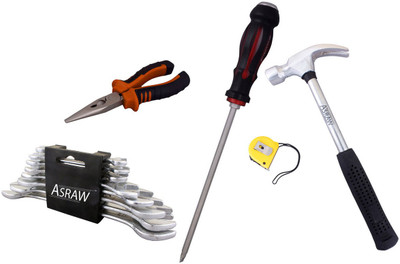 

Asraw Hand Tool Kit(13 Tools), Multicolor