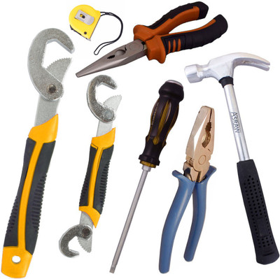 

Asraw Hand Tool Kit(7 Tools), Multicolor